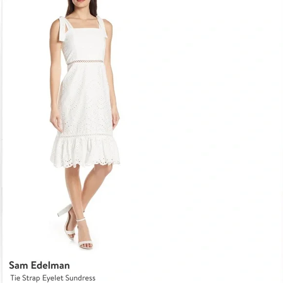 Sam Edelman Dresses Sam Edelman White Eyelet Sundress Poshmark